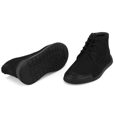  Rosalea Siyah Erkek Nubuk Deri Bot