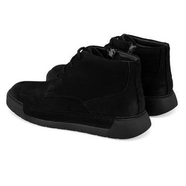  Rosalea Siyah Erkek Nubuk Deri Bot