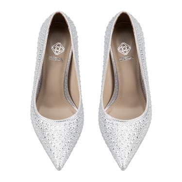  Kadın Gümüş Klasik Topuklu Ayakkabı