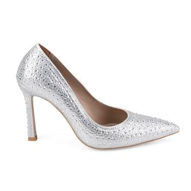  Kadın Gümüş Klasik Topuklu Ayakkabı