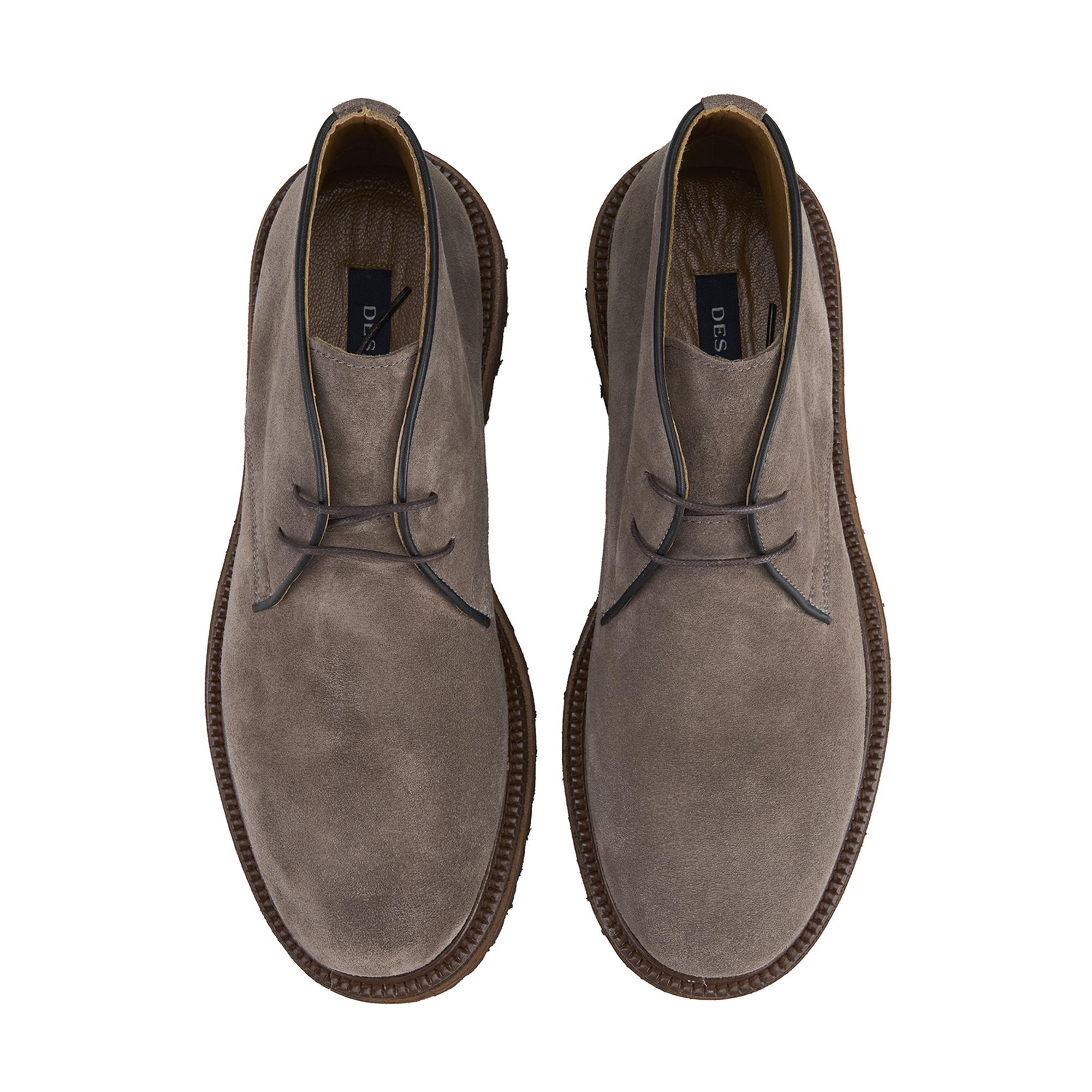 Callien Gri Erkek Bağcıklı Deri Bot