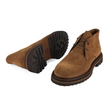  Callien Taba Erkek Bağcıklı Deri Bot