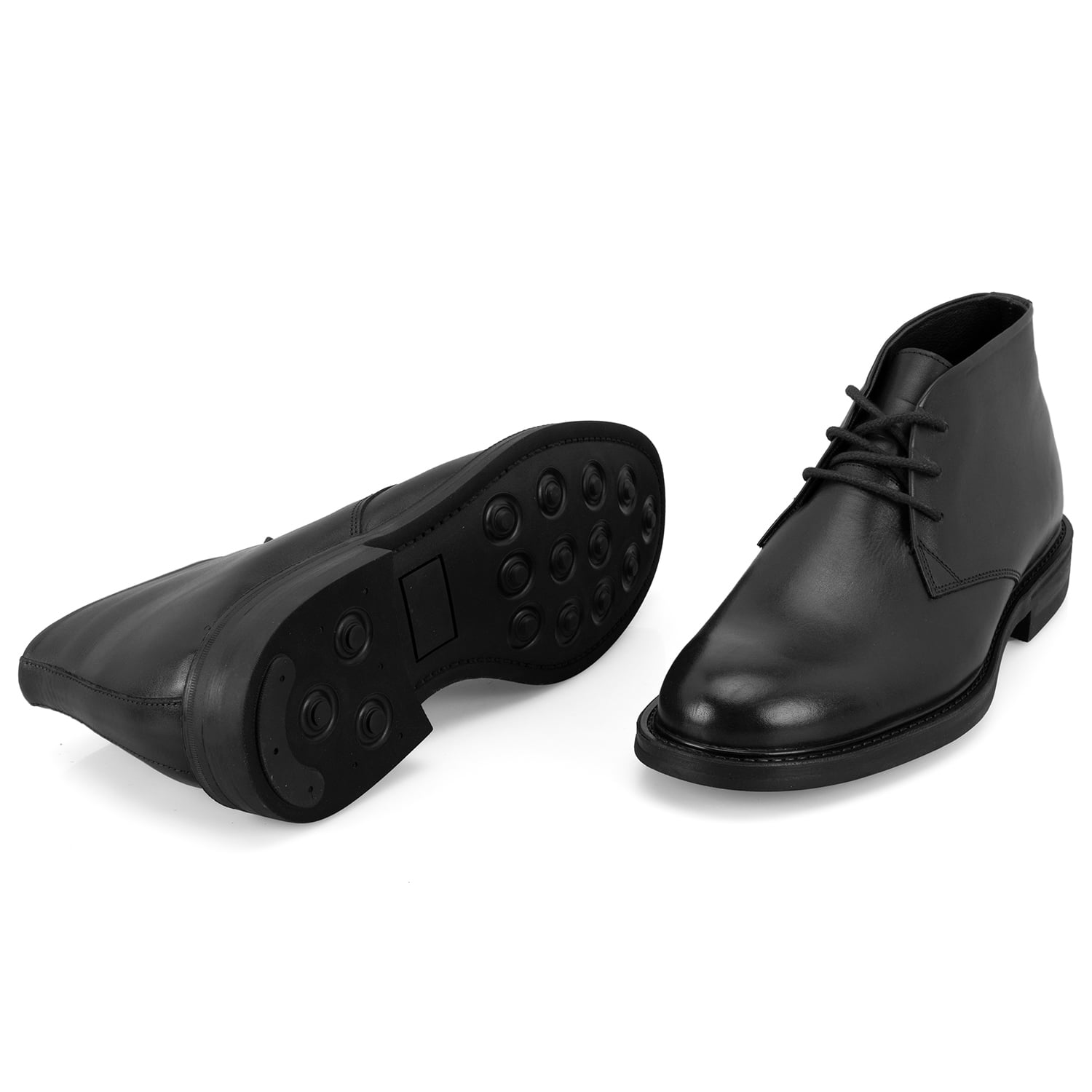 Desa Desa Aliah Siyah Erkek Deri Bağcıklı Bot | FashFed Siyah - 6. görsel