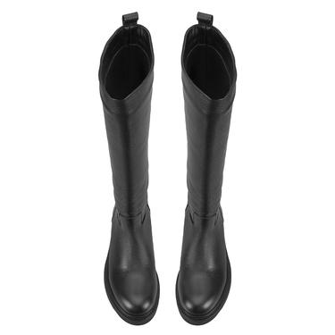  Kadın Siyah Deri Çizme