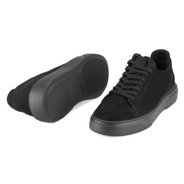  Holden Siyah Erkek Nubuk Deri Günlük Ayakkabı