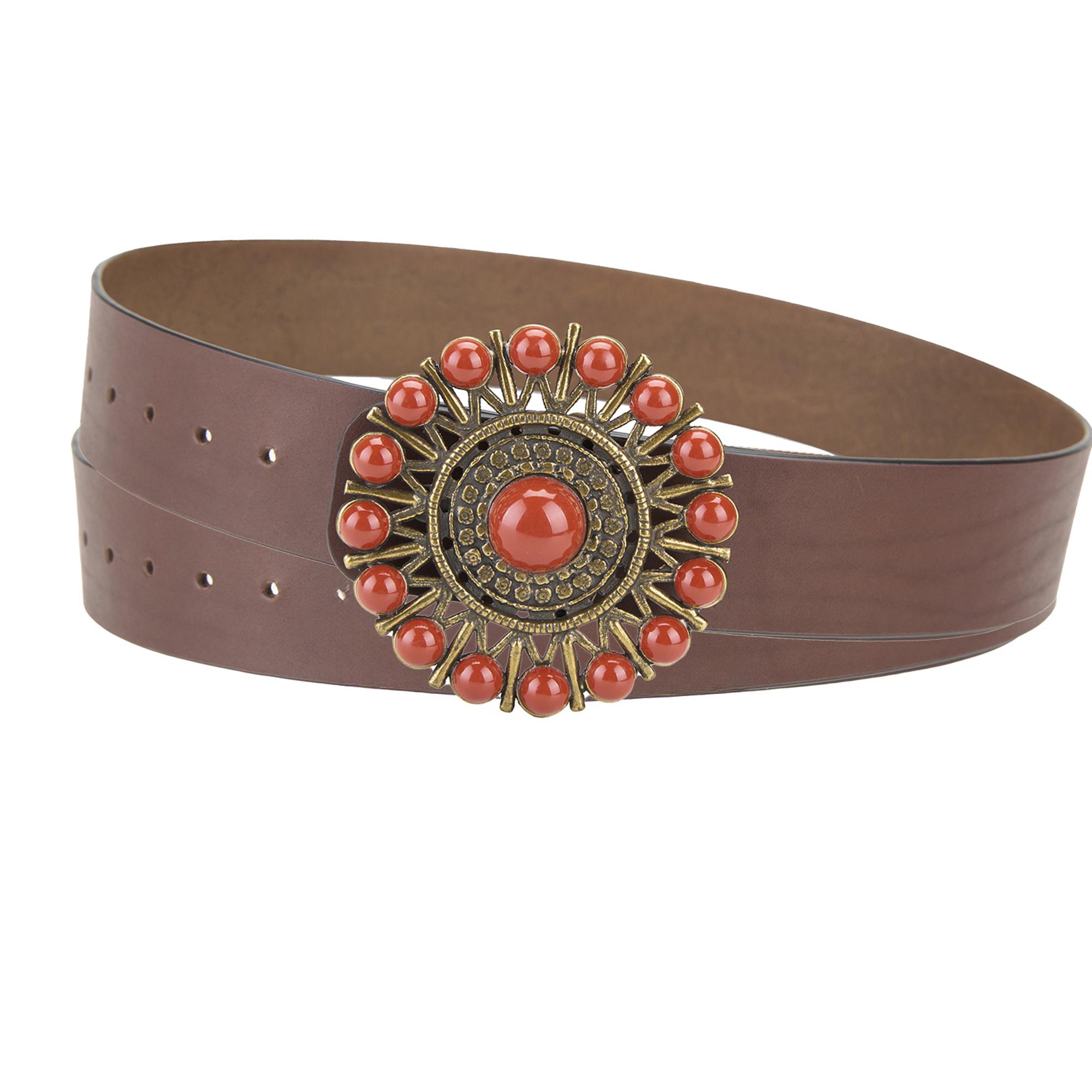 Ember Kahve Kadın Deri Kemer