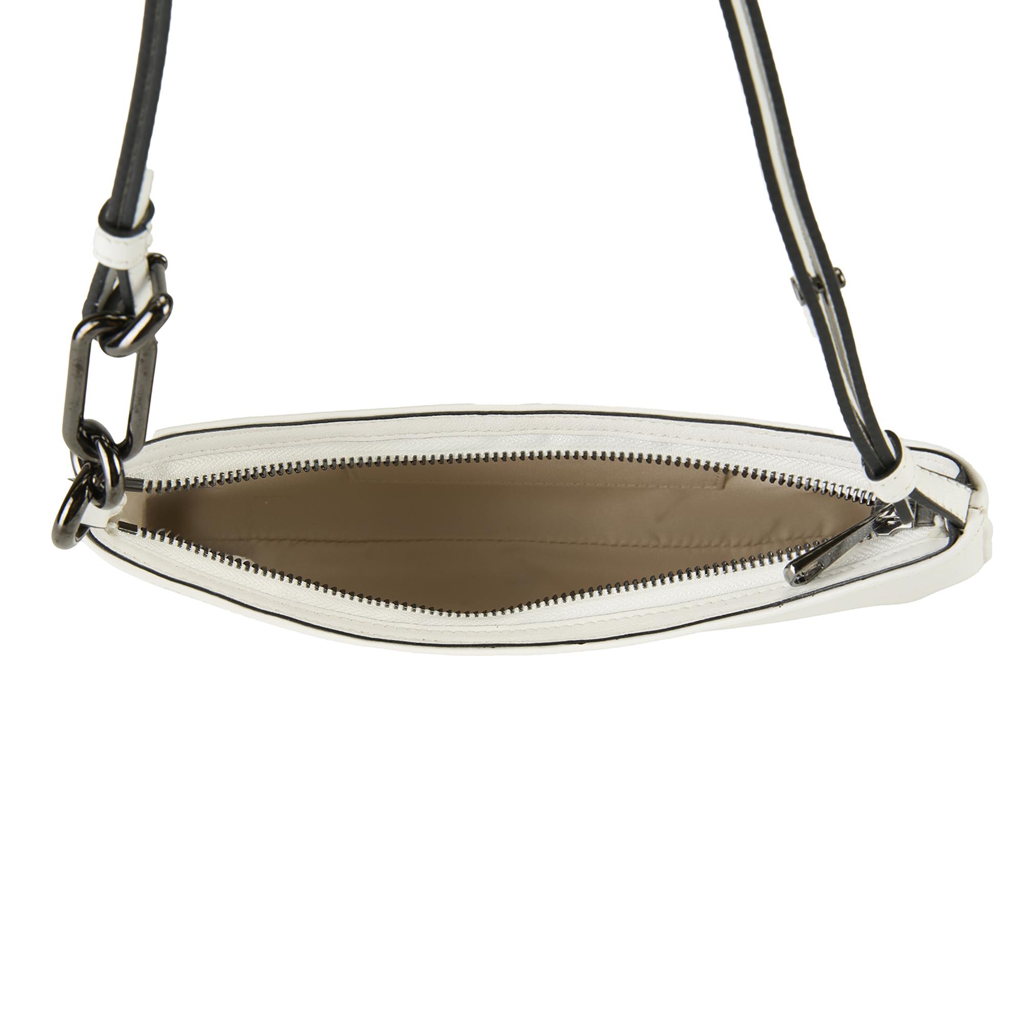 Annie Beyaz Kadın Deri Omuz Çantası