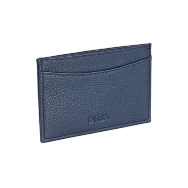  Dukinea Lacivert Kadın Kroko Baskılı Deri Kartlık