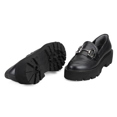  Kadın Siyah Toka Detaylı Loafer