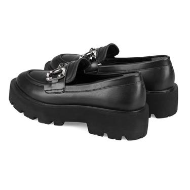  Kadın Siyah Toka Detaylı Loafer