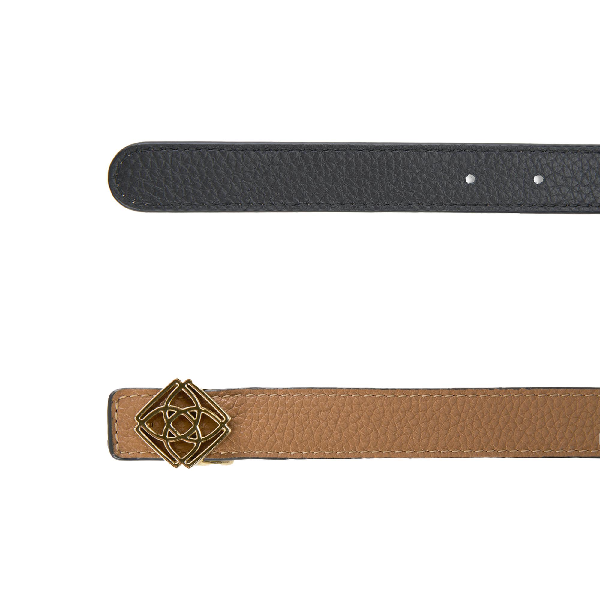 Kieran Taba Kadın Çift Taraflı Deri Kemer