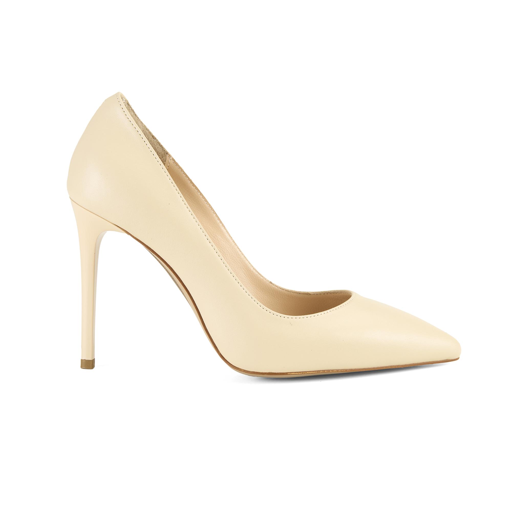 Kadın Ten Klasik Deri Stiletto