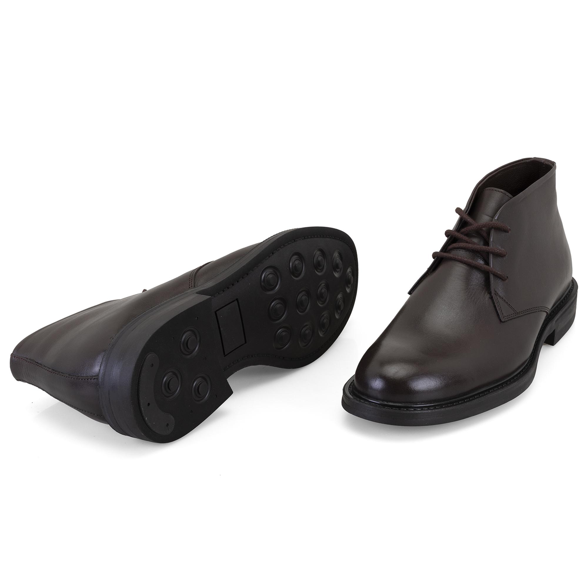 Aliah Kahve Erkek Deri Bağcıklı Bot