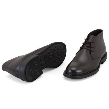  Aliah Kahve Erkek Deri Bağcıklı Bot