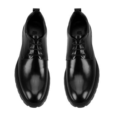  Sinra Siyah Erkek Deri Günlük Ayakkabı