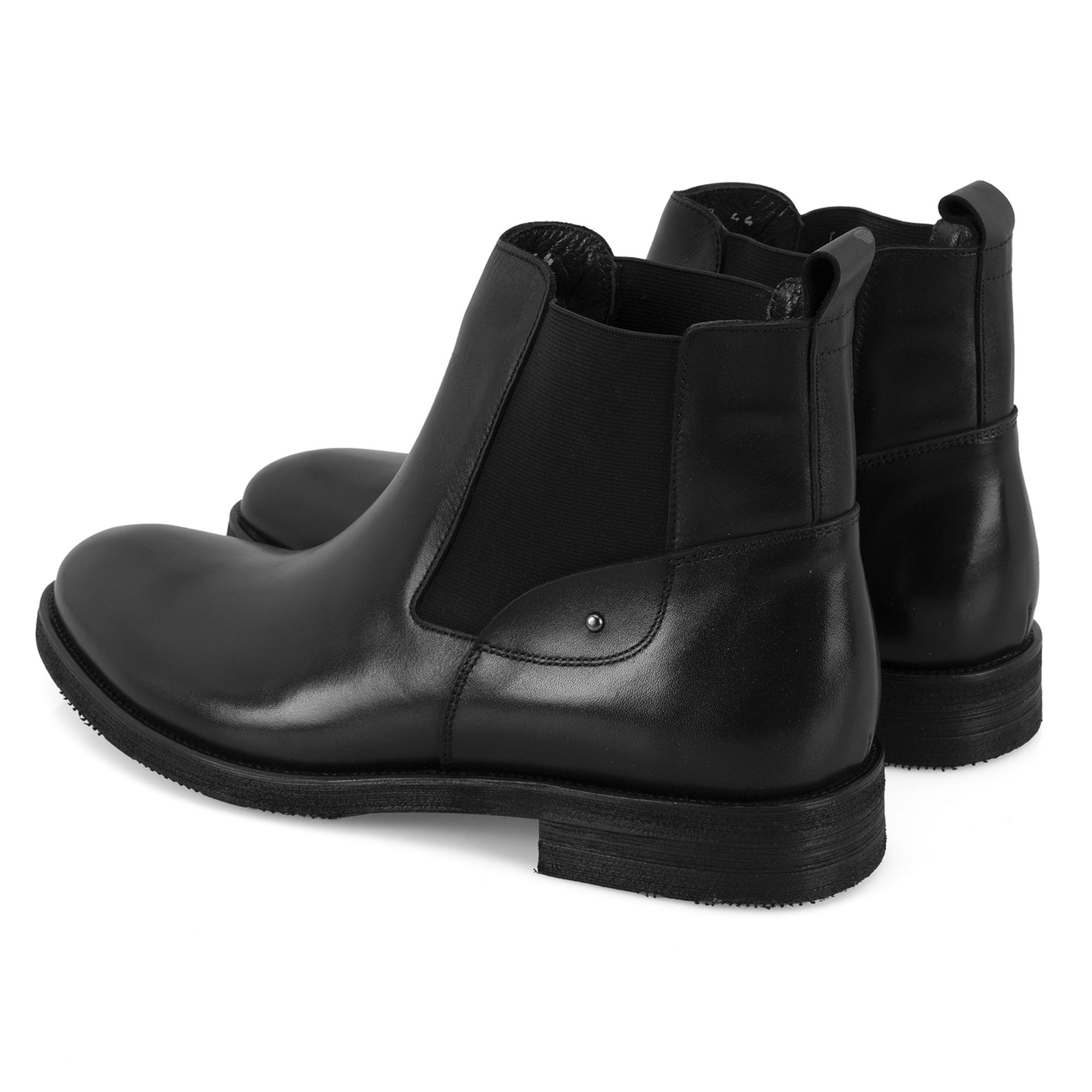 Calistane Siyah Erkek Deri Bot