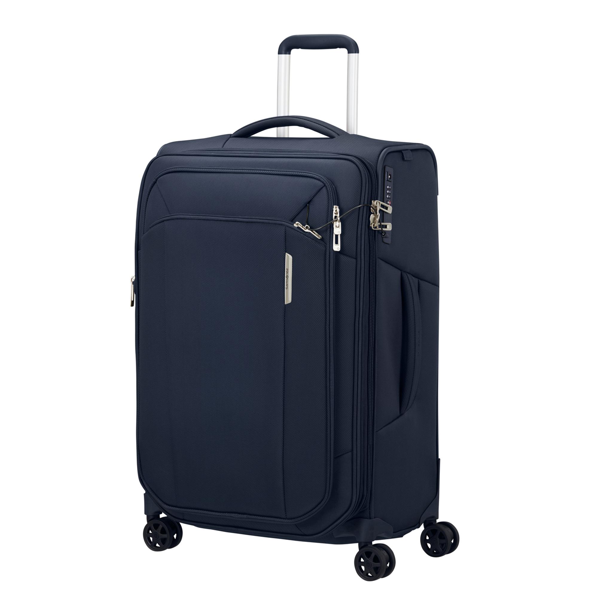 Samsonite Lacivert Respark - Spinner 4 Tekerlekli Orta Boy Valiz 67 cm
