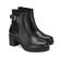 Kadın Siyah Topuklu Deri Bot