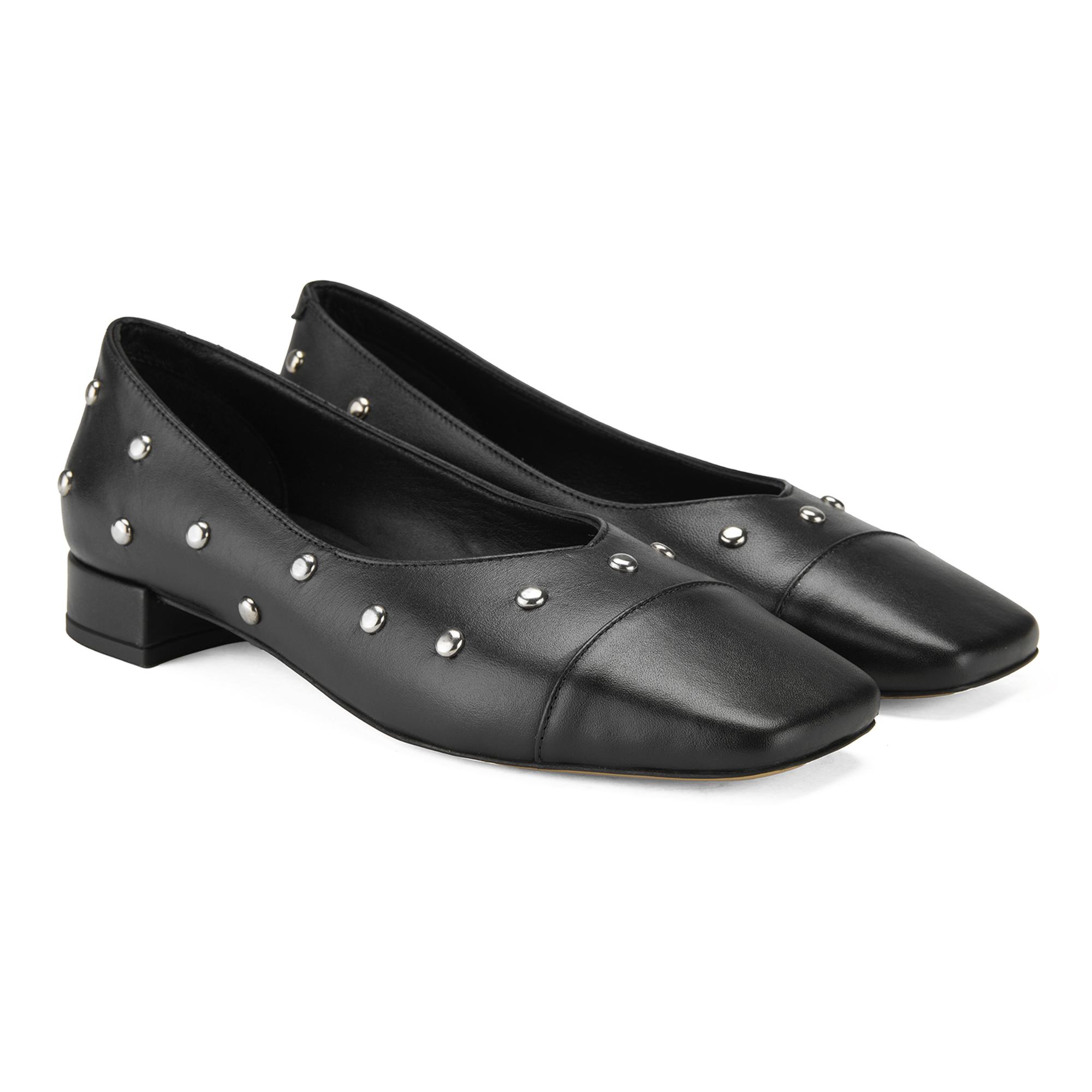 Kadın Siyah Günlük Deri Ayakkabı