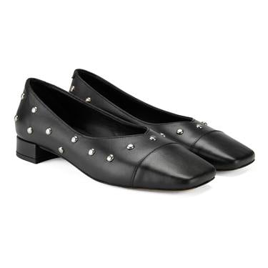  Kadın Siyah Günlük Deri Ayakkabı