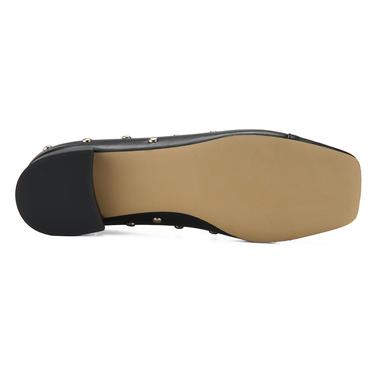  Kadın Siyah Günlük Deri Ayakkabı