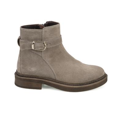  Kadın Vizon Kemer Aksesuarlı Süet Bot