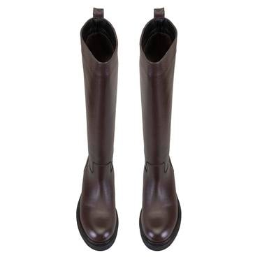  Kadın Kahve Deri Çizme