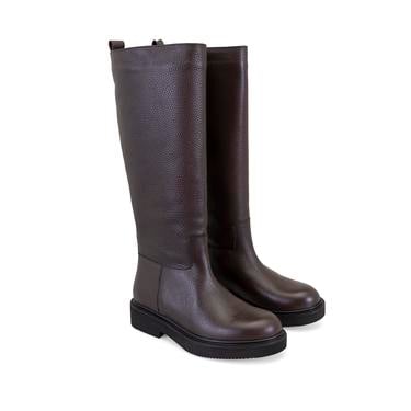  Kadın Kahve Deri Çizme