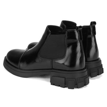  Elodie Siyah Kadın Deri Bot