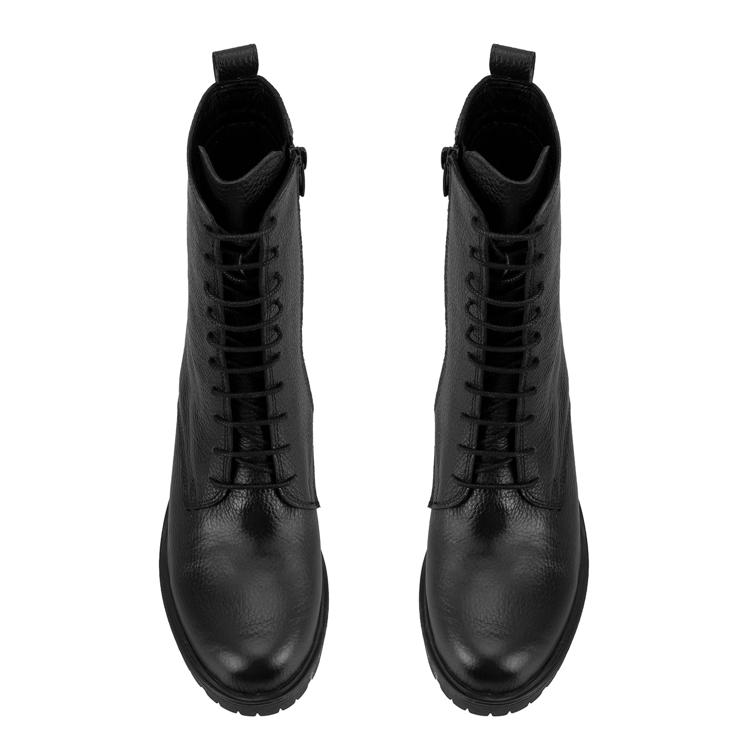 Kadın Siyah Topuklu Deri Bot - Görsel 6