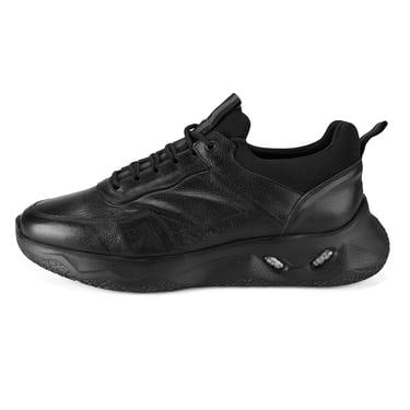  Franny Siyah Erkek Deri Spor Ayakkabı