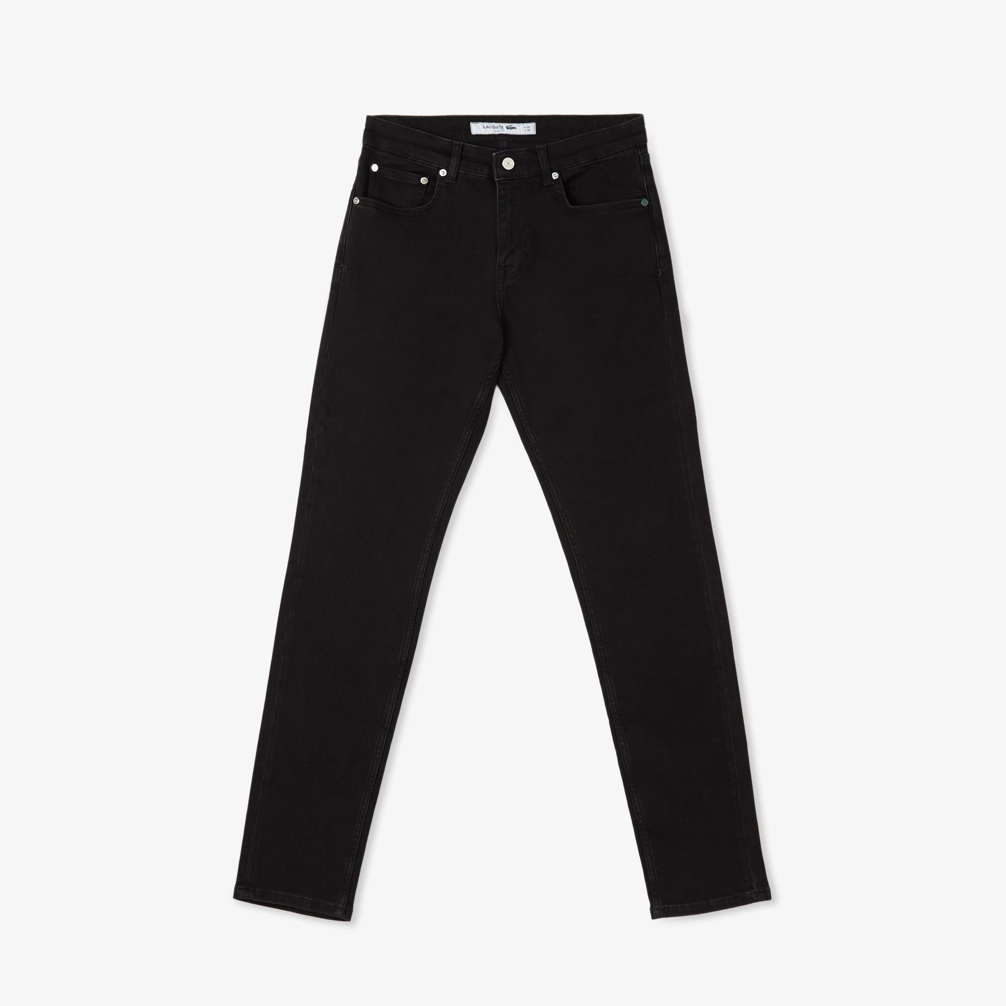 Lacoste Erkek Slim Fit Siyah Jean Pantolon