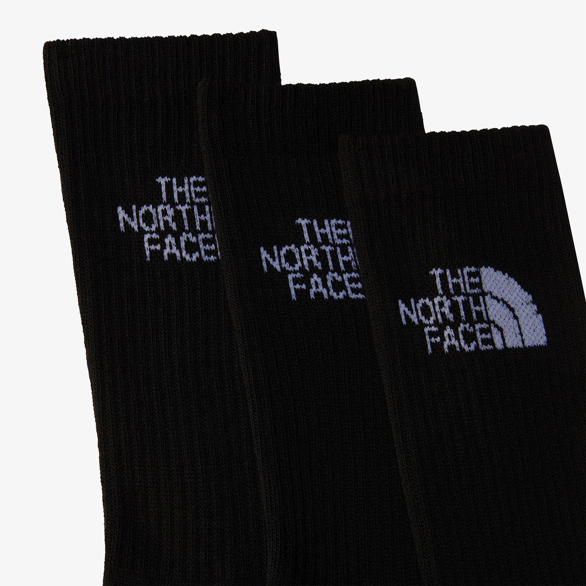 The North Face Multi Sport Cush Crew Sock 3lü Unisex Siyah Koşu Çorabı
