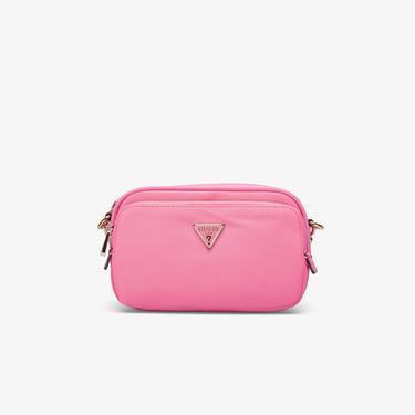  Guess Eco Gemma Crossbody Camera Kadın Pembe Çapraz Askılı Çanta