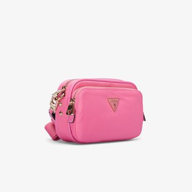  Guess Eco Gemma Crossbody Camera Kadın Pembe Çapraz Askılı Çanta