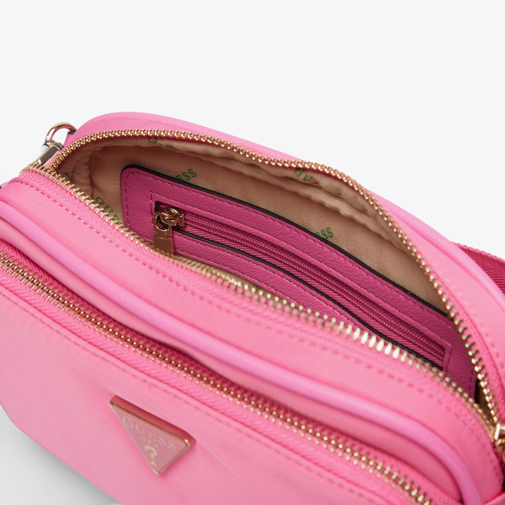 Guess Eco Gemma Crossbody Camera Kadın Pembe Çapraz Askılı Çanta