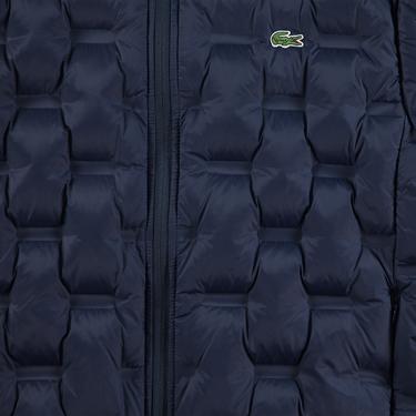  Erkek Regular Fit Kapüşonlu Kapitone Lacivert Mont