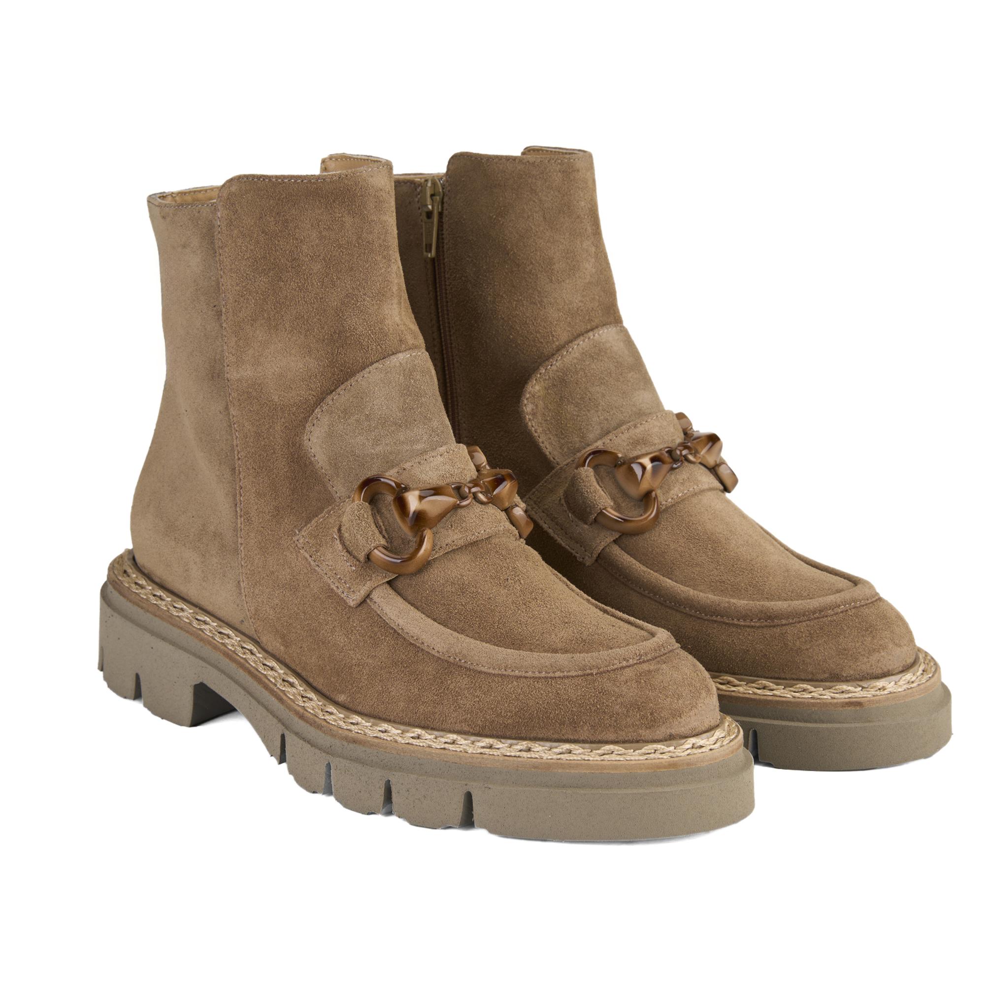 Luca Grossi Kadın Taba Süet Bot