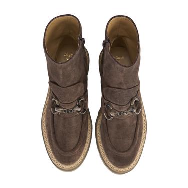  Luca Grossi Kadın Kahve Süet Bot