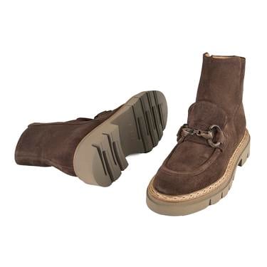  Luca Grossi Kadın Kahve Süet Bot