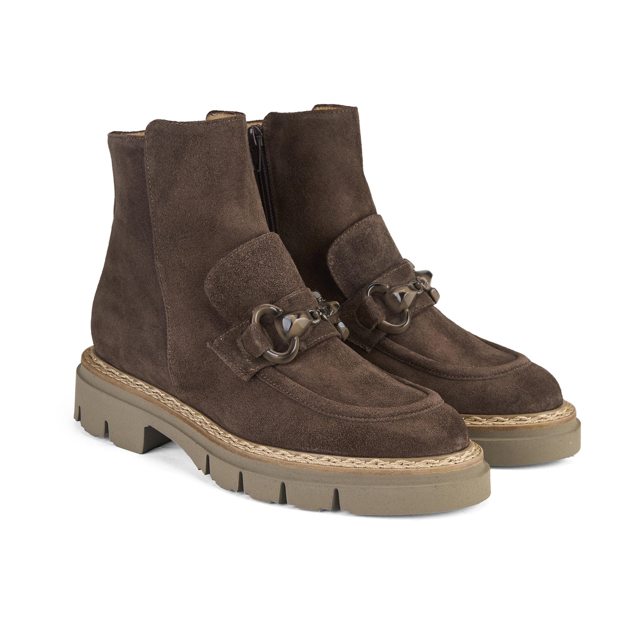 Luca Grossi Kadın Kahve Süet Bot