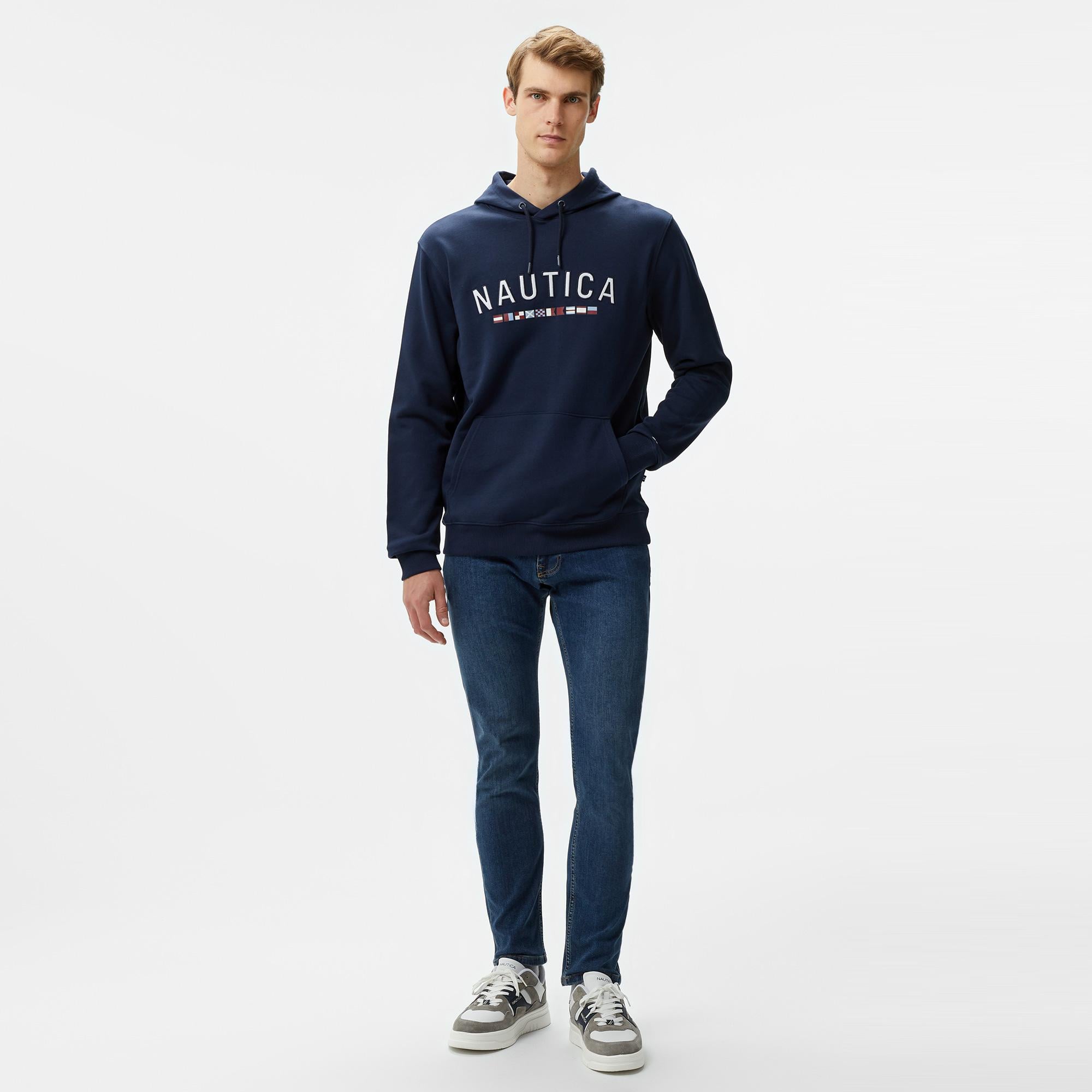 Nautica Erkek Lacivert Regular Fit Sweatshirt