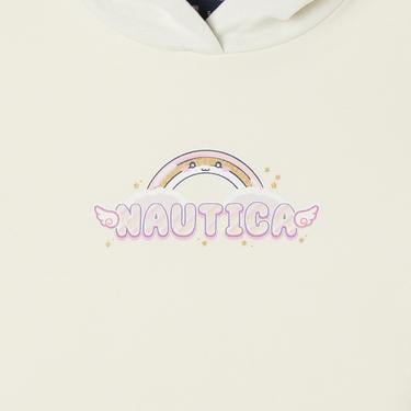  Nautica Kız Çocuk Kırık Beyaz Sweatshirt