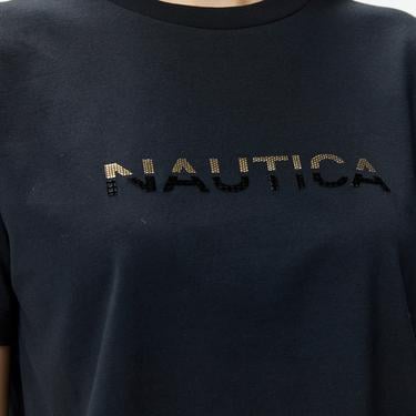 Nautica Kadın Siyah Kısa Kollu T-Shirt
