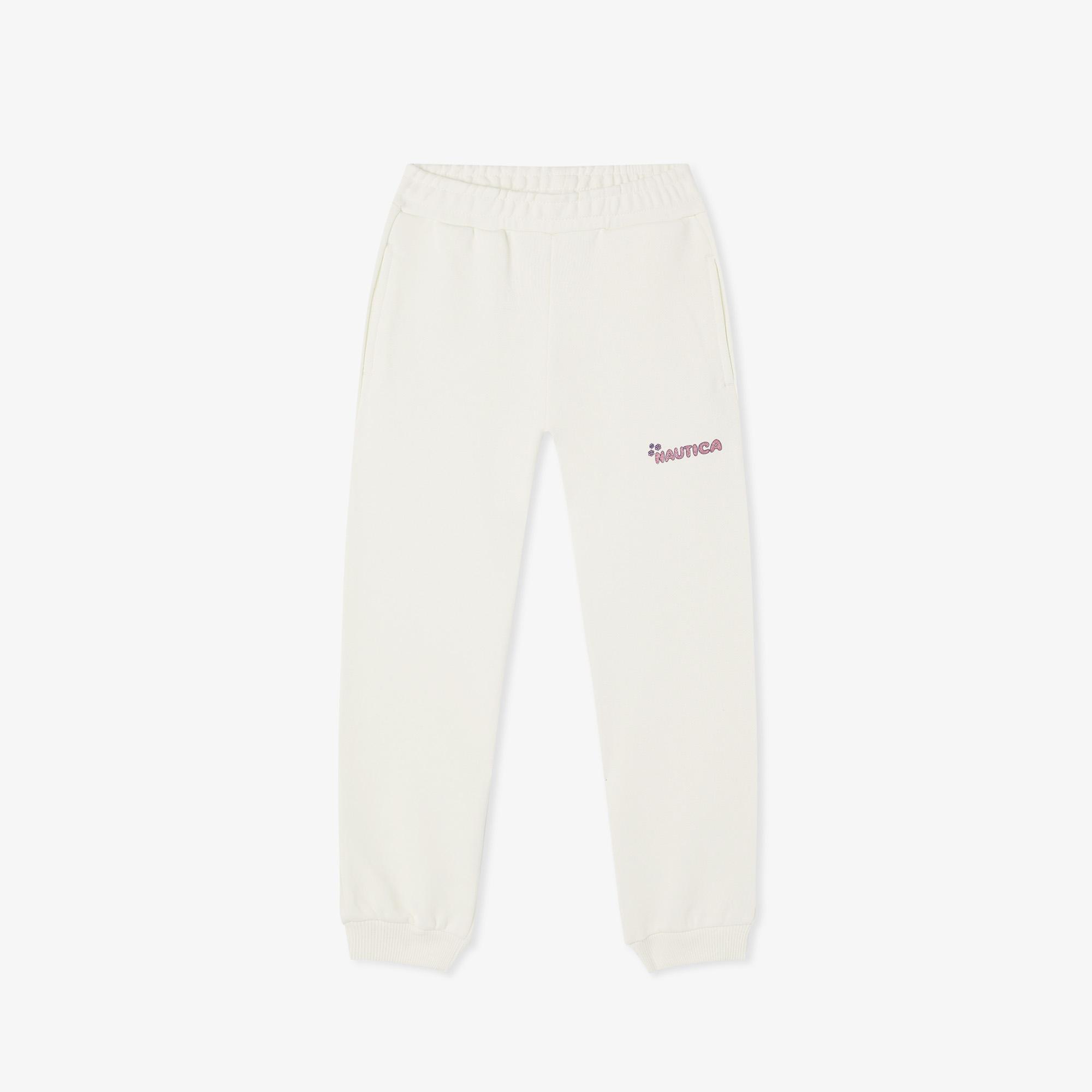Nautica Kız Çocuk Kırık Beyaz Eşofman Altı