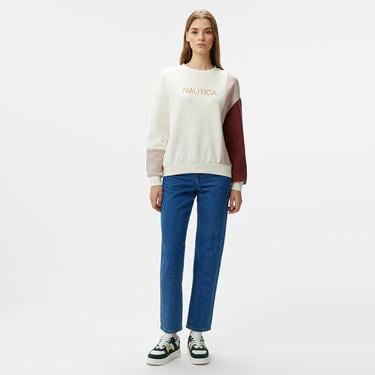  Nautica Kadın Pembe Regular Fit Sweatshirt