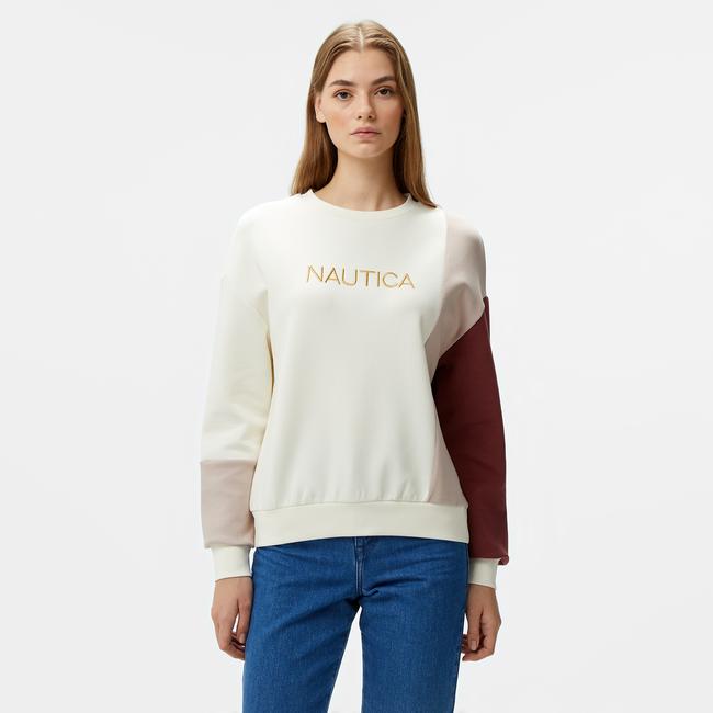  Nautica Kadın Pembe Regular Fit Sweatshirt