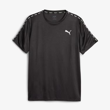  Puma FIT Taped Training Unisex Siyah Antrenman T-Shirt