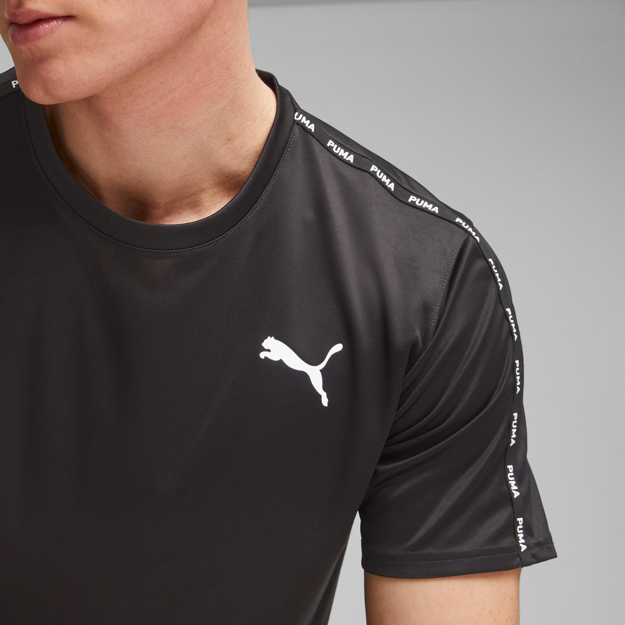 Puma FIT Taped Training Unisex Siyah Antrenman T-Shirt