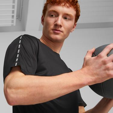  Puma FIT Taped Training Unisex Siyah Antrenman T-Shirt